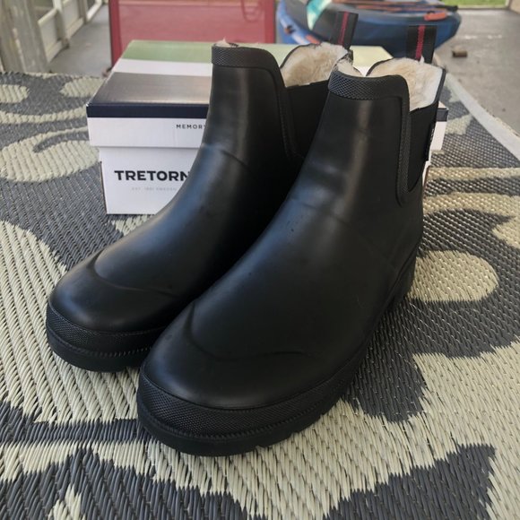 Tretorn Shoes Tretorn Womens Lina Faux Fur Lined Rain Boots Black Poshmark